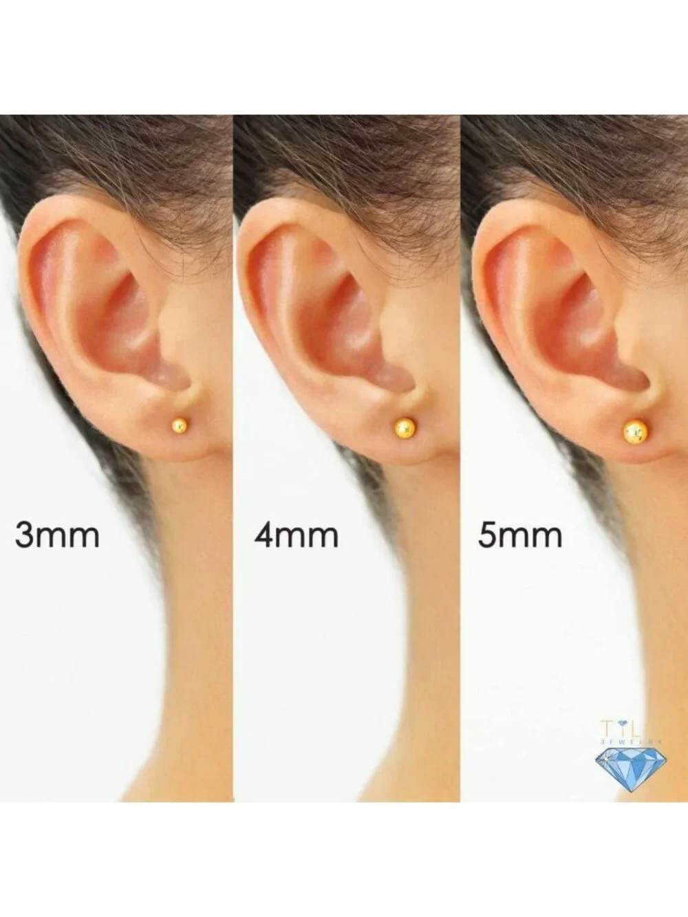 Elegant 14k Yellow Gold Polished Ball Stud Earrings with Secure Butterfly Back